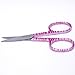 Pink Zebra Stripe - Straight Nail Manicure Scissors by YRNails