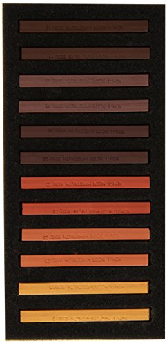 12 Soft „Toison D’or“ Pastell-Carrékreiden / Zeichenkreiden „BRAUNtöne“ - 2