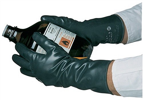Handschuhe Butoject 898 Gr.9 schwarz Chemikalienschutz KCL mit Rollrand
