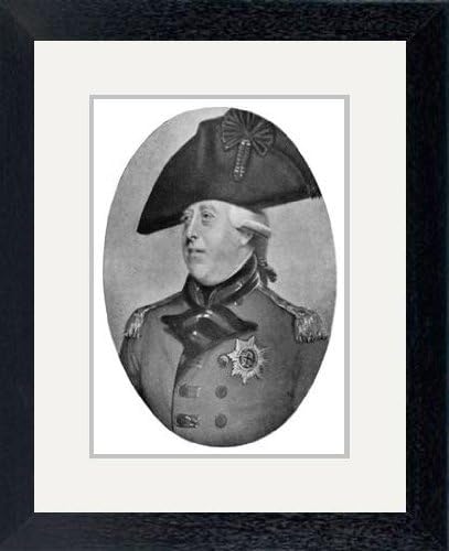 Print of ''George III of the United Kingdom', late 18th-early 19th century (1913).Artist: Richard Cosway' in Black Frame