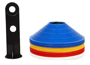 Sapphire Pro Disc Cones Set |Space Marker| - Agility Soccer Cones for Training, Football, Kids, Sports, Field Cone Markers