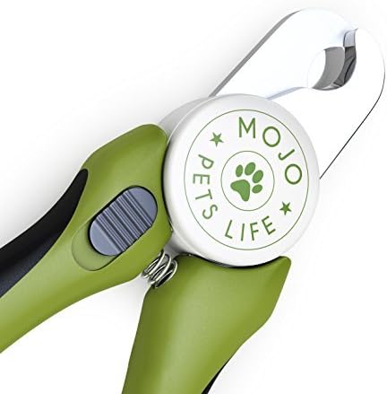 Professional Dog Nail Clippers and Trimmers - Grooming Clipper - Best for Large or Medium Size Dogs with Safety Guard - Prevents Overcutting - Razor Sharp Stainless Steel - Non Slip Ergonomic Handles