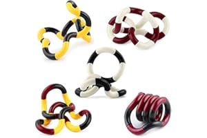 XiXiRan Main Fidget Toy, Jouet de Décompression Torsadé, Fidget Twister Toys, 5 Pcs Twister Fidget Toy, Tourner Librement Le Jouet Sensoriel Fidget