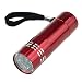 Produktbild Oyedens Mini Neun Kleine LED-Licht Wasserdichte Taschenlampe Justierbaren Fokus-Lichtlampe Rot