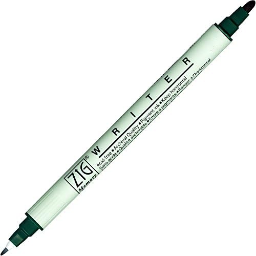 Zig Memory System Writer Twin Tip Marker Pen 401 Hunter Green