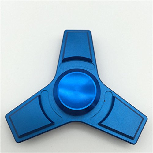 YIHANG @ Fidget Spinner Aluminum Alloy Finger Gyro Fingertip Spiral Three Leaf Decompression Toys,Blue YIHANG @ Fidget Spinner Aluminum Alloy Finger Gyro Fingertip Spiral Three Leaf Decompression Toys,Blue