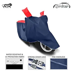 Dream with Hard Triple Stitched Water Resistant Two Wheeler & Bike Body Cover for TVS Apache RTR 160 4V with Hard Triple Stitched (Stripe Red)