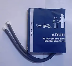 Reusable Adult NIBP Cuff With Double Tube Size (25 to 35 cm) Compatiable for Patient Monitor DASH Model OR B Series Model