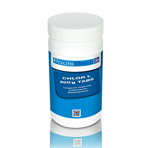 1 Kg - PoolsBest® Chlortabletten L 200g, 80-90% Aktivchlor, langsamlöslich
