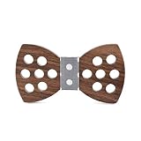 Pajarita de madera natural, accesorios de madera únicos son una forma simple y sexy