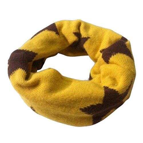 iikids®Unisex Girls/Boys Collar Scarf Loops Babies Soft Neckerchief Kids Winter Neck Warmers Stars Width 20cm