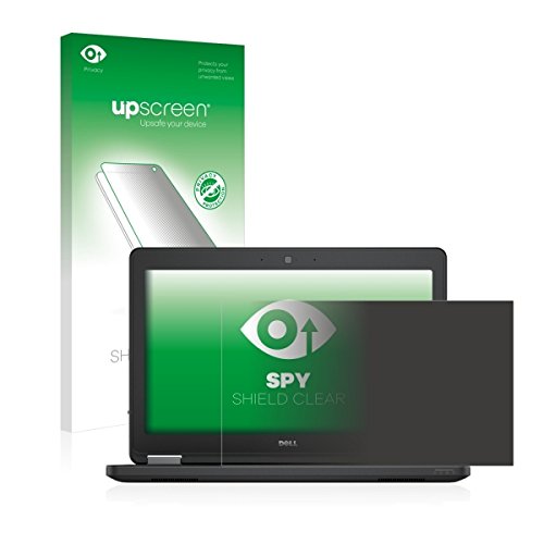 upscreen Spy Shield Clear Blickschutzfolie / Privacy für Dell Latitude 15 E5250 (Sichtschutz ab 30°, Kratzschutz, selbstklebend)