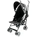 Zeta Citi Stroller Buggy Pushchair - Black (Complete With Footmuff + Raincover)