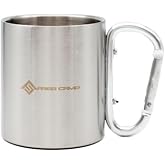 FreeCamp Karabinalı Metalik Mug, Tek Ebat, 205300-STD