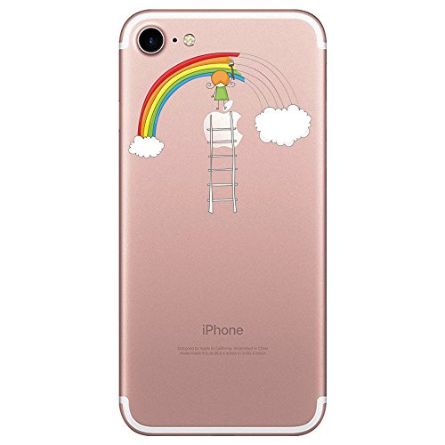 Qissy iPhone 7 Funda Carcasa iPhone 7 Case Cover Dibujos Animados Silicona Suave Funda para Apple iPhone 7 4 7   12 