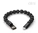 Produktbild lightning Armband Ladekabel Aufladekabel in schwarz für iPhone 7, 7 Plus, SE, 6s, 6s Plus, 6, 6 Plus, 5s, 5c, 5