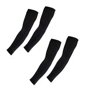 Style Along Arm Cooling Sleeves UV Sun Protection Arm Sleeves for Cycling, Driving, Outdoor Sports, Golf, Basketball Sleeves for Men&Women to Cover Arms- Pack of 2