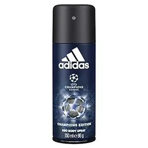 Adidas Champions League UEFA 4 Body Spray for Men, 150ml