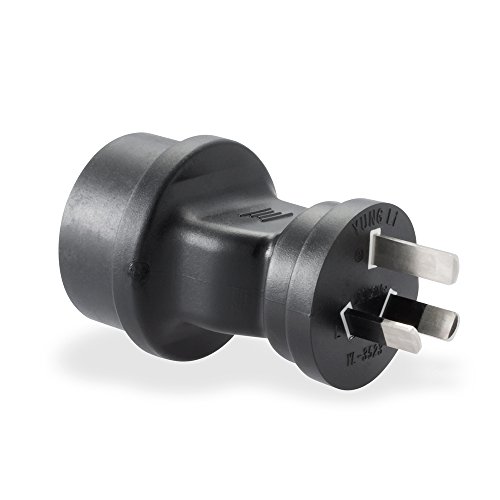 rocabo Netzadapter / Stromadapter / Reiseadapter - für Australien und China – Australien und China Stecker auf Schutzkontakt Buchse - genormte Stecker/Buchsen - stabile und sichere Ausführung – schwarz