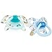 Nuby Natural Touch ChicTM Orthodontic Pacifiers 6-18month (colours may vary: blue/pink/aqua/purple.Please state the colour when you check out)