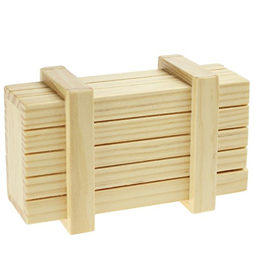 Magische Geschenkbox zur Hochzeit – personalisiert mit Namen und Gravur – Trickkiste für Geldgeschenke – Knobelspiel – Verpackung für Hochzeitsgeschenke – Motiv Ringe – hell – 10,5 x 6,5 x 4 cm - 8