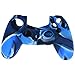 Produktbild IGEMY Camouflage weiche Silikonhülle Shell Cover für PS4 Controller (Blau)
