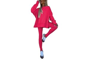 shownicer Tuta Donna Due Pezzi Sportive Outfit Casual Manica Lunga Pullover + Pantaloni Jogging Sportswear Set Autunnale Eleganti Tuta Streetewar