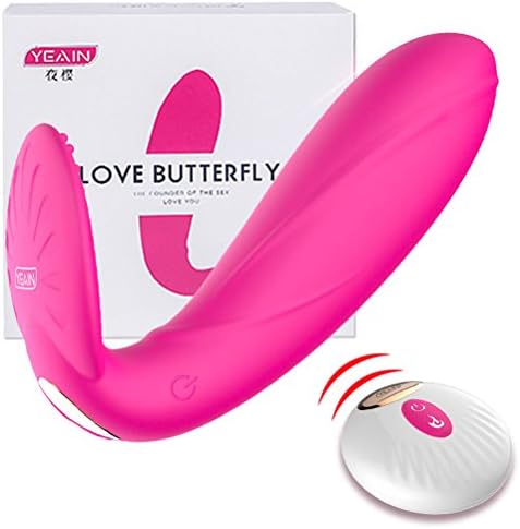 Kevenwartwiss USB Charge Relaxation Massager for Muscle Aches Body Brush Waterproof Portable Wearable Wireless Remote Control Vibrating Exercise (RED)