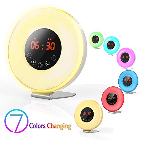 Preisvergleich Produktbild Kklak Smart Wake Up Light Wecker, kompatibel mit Alexa Sunlight
