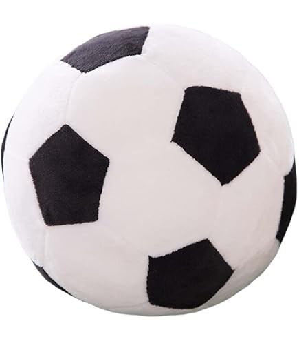 Pelota De Fútbol De Peluche De 25 Cm – Juguete Suave Y Esponjoso Para Niños, Regalo Ideal Para Fans Del Fútbol, Diseño Realista Y Material De Felpa De Alta Calidad