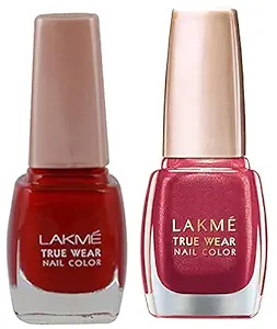 Lakme True Wear Nail Color, Shade D415, 9 ml & Lakme True Wear Nail Color, Shade 506, 9 ml