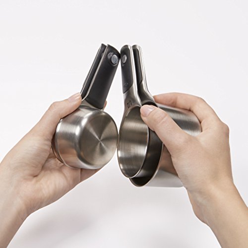 OXO Good Grips 11137700MLNYK 4-er teiliges Messbecherset aus Edelstahl - 2