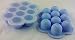 Silicone Freezer Storage Tray – Blue 10 x 1oz Serving BPA Free with Secure Clip-on Lid – Baby Food and Dishwasher Safe with Lifetime Guarantee