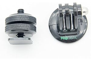 Protastic Hot Shoe > 1/4" Vis mâle et Adaptateur de Montage Compatible GoPro : Accessoires de Montage et caméras d'action sur Votre DSLR !