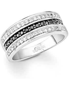 S. Oliver Damen-Ring 925 Silber Zirkonia mehrfarbig 4189
