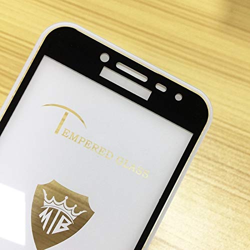 YANCAI Smartphone-Ersatzteile 25 STÜCKE MIETUBL Vollbild Vollkleber Anti-Fingerprint Gehärtetes Glas Film for Galaxy J2 Pro (2018) (Schwarz) Flexkabel (Farbe : Black)