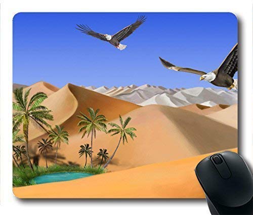 Preisvergleich Produktbild HYYCLS Life in Desert Oblong Mauspads Rectangle Gaming Rubber Mousepad