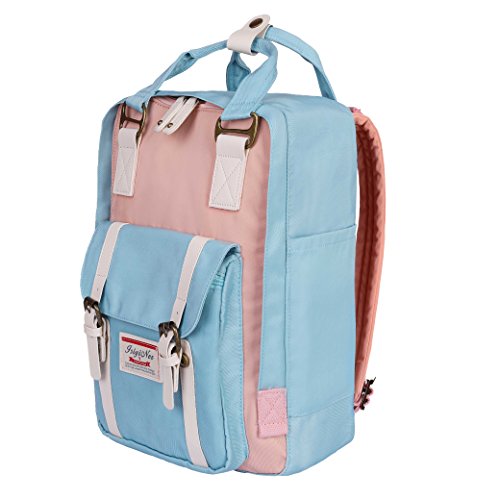 Preisvergleich Produktbild Backpack Wasserdichter Rucksack ISIYINER Laptop Daypack Teenager Schule Tasche Nylon Outdoor Frauen Rucksack für Sport Reisen Einkaufen Camping Wandern mit Laptop Fach