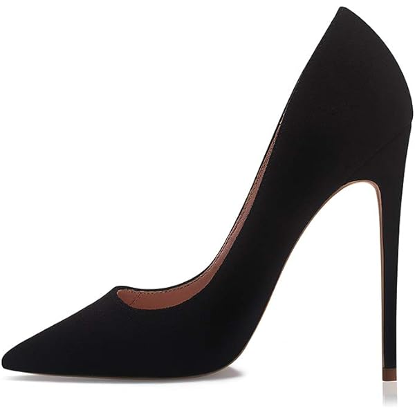 qibusleen Dames Patent Leer Pointy Toe Smart Kantoor Werk Schoen Sexy Stiletto Hoge Hakken voor Vrouwen Bruid Bruiloft Party Dressy Pompen Schoenen Slip On, nude, 36.5 EU