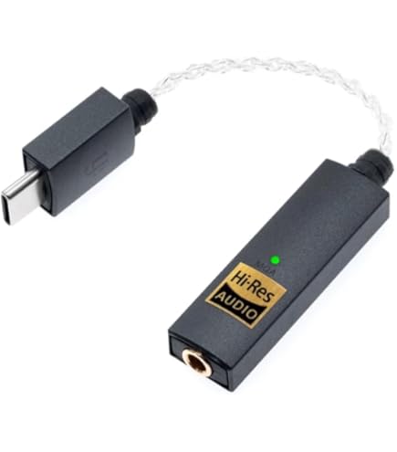 thumbnail image 2 of Hi-Res Lossless Music USB C To 3.5 Mm Audio Adapter With DAC Chip CX31993 & AMP Chip MAX97220 CT6 Pro HiFi 32bit 384KHz Dongle Headphone Amp USB C DAC Compatible With 2 of 9