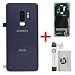 Produktbild iTG® Original Akkudeckel Reparatur-Set für Samsung Galaxy S9 Plus DUOS Blau (Coral Blue) - Original Samsung Rückseite Batterieabdeckung für SM-G965F/DS + Vormontierte 3M Klebefolie + Werkzeug-Set