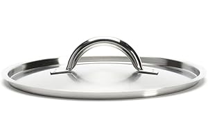 De Buyer - Couvercle en inox brossé PRIM'APPETY - 20 cm - Sans PFAS, Inox 18/10 Durable, Comptabile avec Toute la Gamme PRIM'APPETY, Plusieurs Diamètres disponibles, de 14 à 36 cm, En Inox Brossé