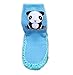 Moolecole Baby Boy Girl Toddlers Kids Children Indoor Floor Slippers Shoes Socks Stockings Cute Moccasins NON SKID Baby Shoes Winter Thick Socks Blue Panda 15cm