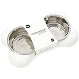 The Bone Bowl Large weiß - Napf für große Hunde in Knochenform