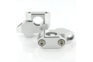 OYIRY 22mm 7/8"Offset Bisalbar Risers Back Moved Sollevato/Fit for Ducati Monster 695 2006-2008 750 900 1000 Multistrada 1000 620 (Color : Silver)