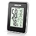 Produktbild TEKFUN Thermometer Hygrometer, Innen Thermometer Hygrometer Digitales Thermo-Hygrometer Digital Luftfeuchtigkeit Messer mit LCD Schirm für Schlafzimmer, Büro, Wohnzimmer (BLACK1)
