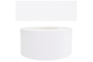 Mprofi MT® - Bordo Effetto Bianco | 60mm x 10m | Facile da Applicare | Bordo Cucina | Bordo in Melaminico | Per Scaffali, Mobili e Pannelli | Bordo Termoadesivo Durevole | Spessore 0,50mm