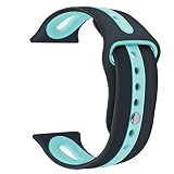 Happy Event Kleines Silikon Armband Uhrenarmband Handschlaufe für Apple iWatch Series 4 44mm (C)