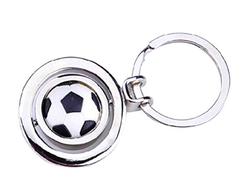 SportigoRotating 3D Look Soccer Keychain/Football Fan Gift Present