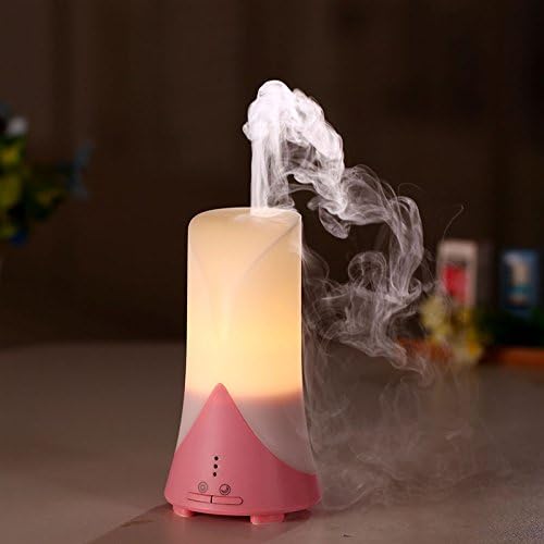 TZQ Humidifier Diffuser with LED Lights, Portable Mini USB Ultrasonic Diffuser Cute Cool Mist Air Humidifier Purifiers for Office Bed Room , lovely powder
